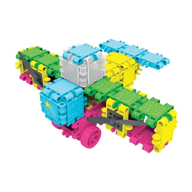 Klocki konstrukcyjne CLICS - Zestaw 175 el. (8w1) GLITTER-8575954