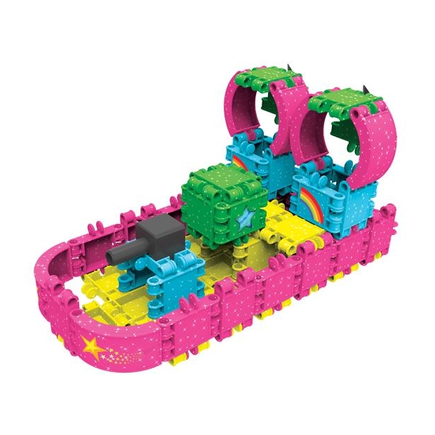 Klocki konstrukcyjne CLICS - Zestaw 175 el. (8w1) GLITTER-8575955