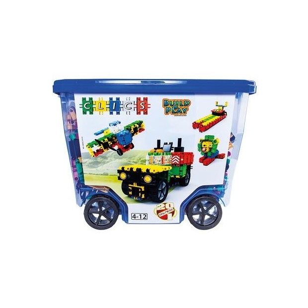 Klocki konstrukcyjne CLICS - Zestaw 560 el. (20w1) Rollerbox