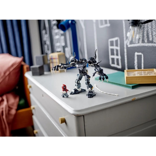 LEGO Super Heroes 76276 Mechaniczna zbroja Venoma vs. Miles Morales-8643195