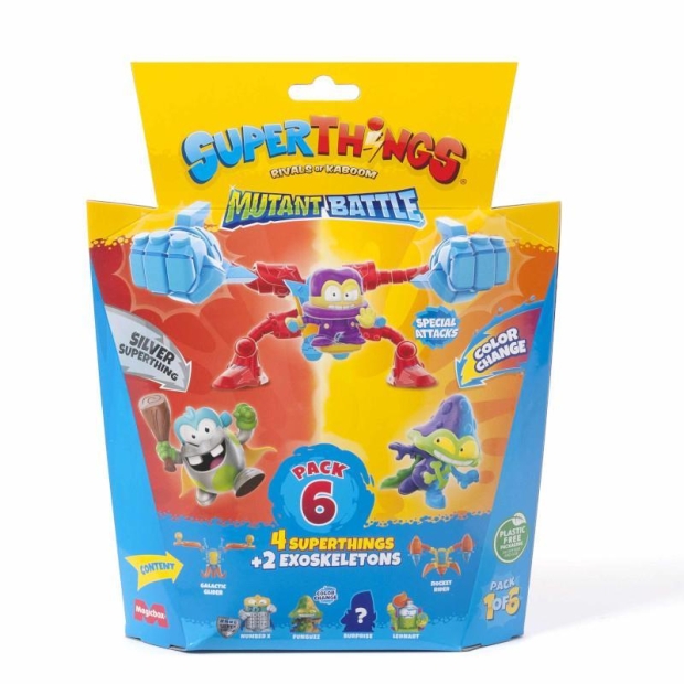 SUPERTHINGS Mutant Battle 2 + Egzoszkielety 4 Figurki-9097911