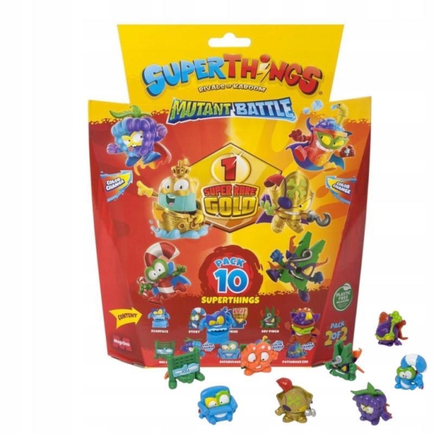 SUPERTHINGS Mutant Battle Seria 12 Zestaw 10 Figurek-9097916