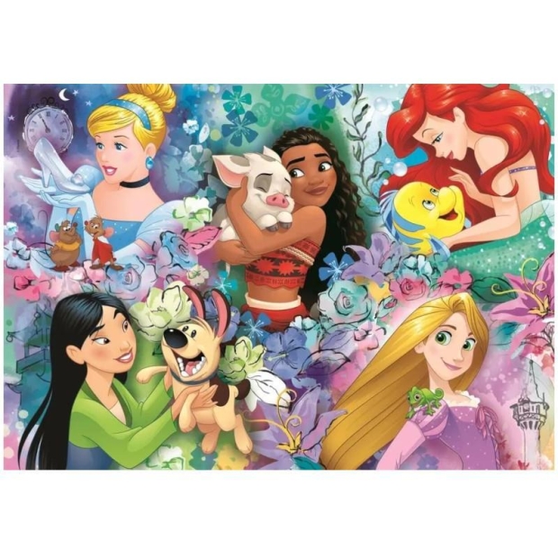 Clementoni Puzzle 60 elementów Super Kolor Princess-9715925