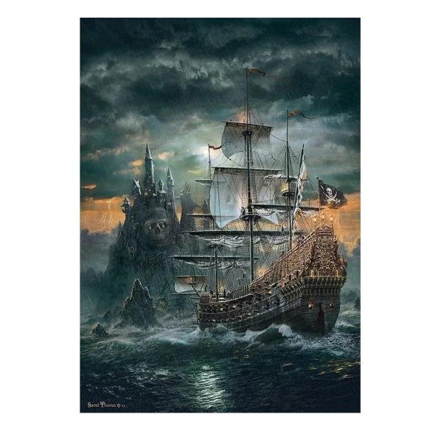 Clementoni Puzzle 1500 elementów HQ statek piracki-9715954