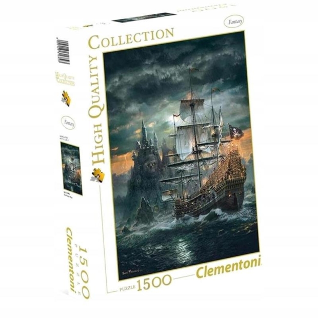Clementoni Puzzle 1500 elementów HQ statek piracki-9715955