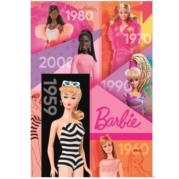 Clementoni Puzzle 1000 elementów Compact Barbie-9715957