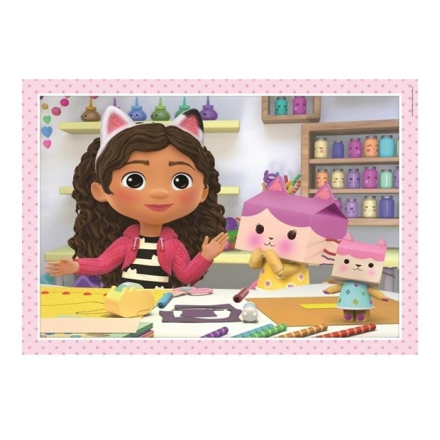 Clementoni Puzzle 4 w 1 Super Kolor Gabby's Dollhouse-9716059