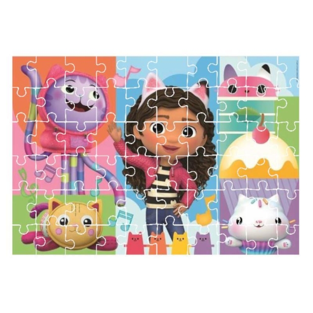 Clementoni Puzzle 2x 60 elementów Super Kolor Gabby's Doll House-9716210