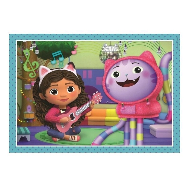 Clementoni Puzzle 4 w 1 Super Kolor Gabby's Dollhouse-9716226