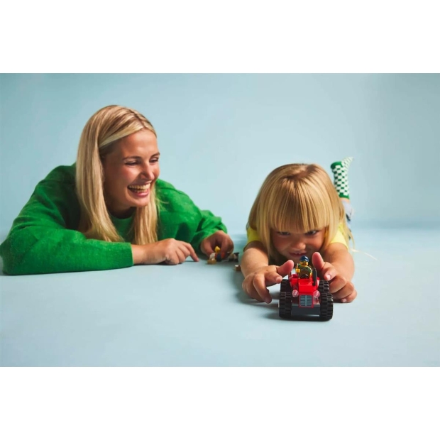 LEGO CITY 60461 Czerwony traktor z przyczepą i owcą-9738646