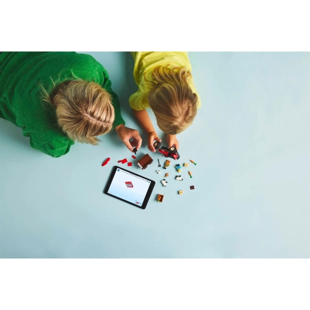 LEGO CITY 60461 Czerwony traktor z przyczepą i owcą-9738647