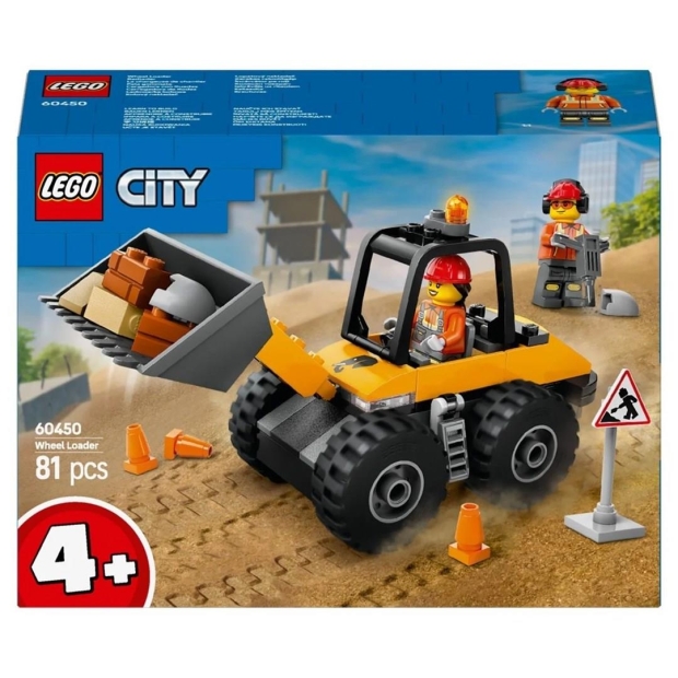 LEGO CITY 60450 Żółta ładowarka kołowa-9756870