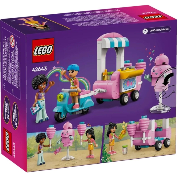 LEGO FRIENDS 42643 Stoisko z watą cukrową i skuter-9785432