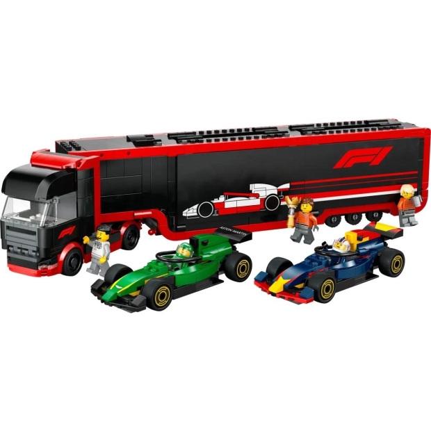 LEGO CITY 60445 F1 Ciężarówka z bolidami RB20 i AMR24 F1-9881016