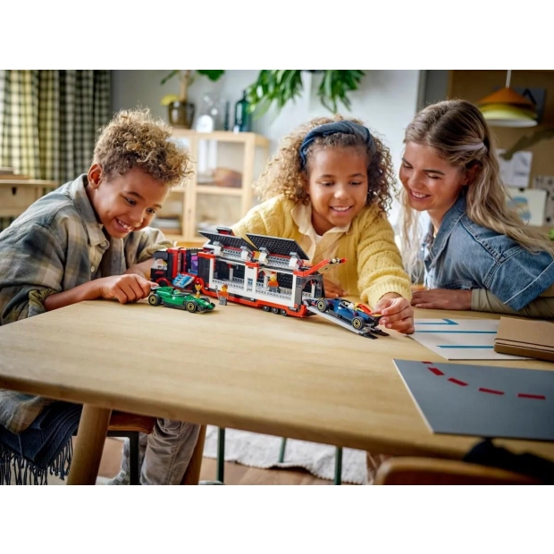 LEGO CITY 60445 F1 Ciężarówka z bolidami RB20 i AMR24 F1-9881022
